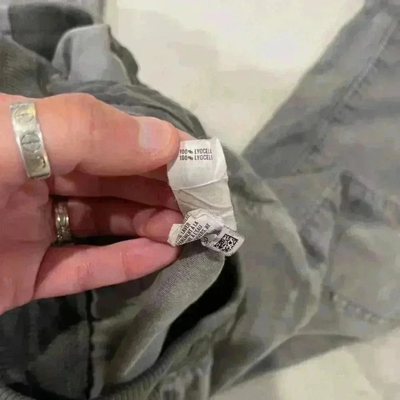 Aerie Charcoal Cargo Jogger Pants Pockets Drawstring Waist Women's Small Utility - Picture 9 of 9